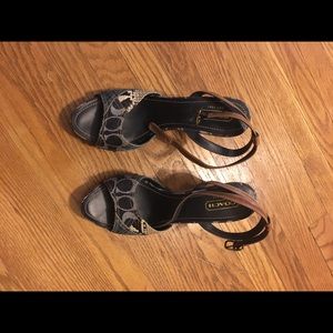 Coach wedge sandals